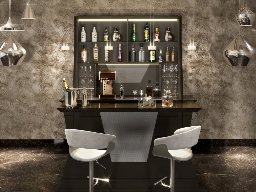 Mensola Con Sgabelli : Sgabelli bar di lusso prodotti da vismara design