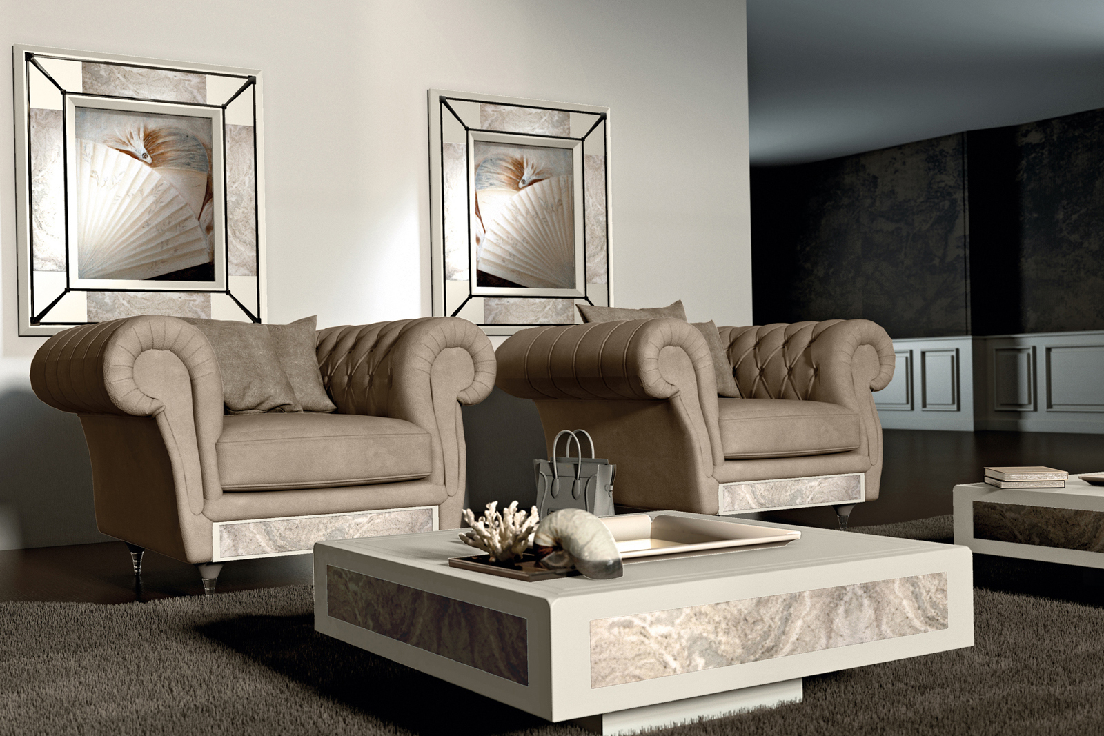 Luxury Living room accessories made in italy