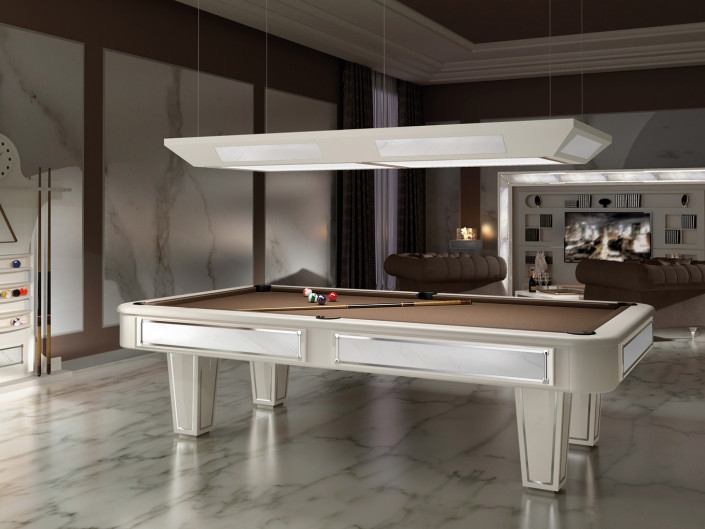 Luxury american pool table with marble decoration