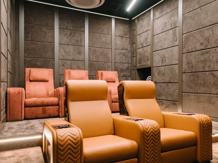 High-end custom home theater at Samsung District Milan