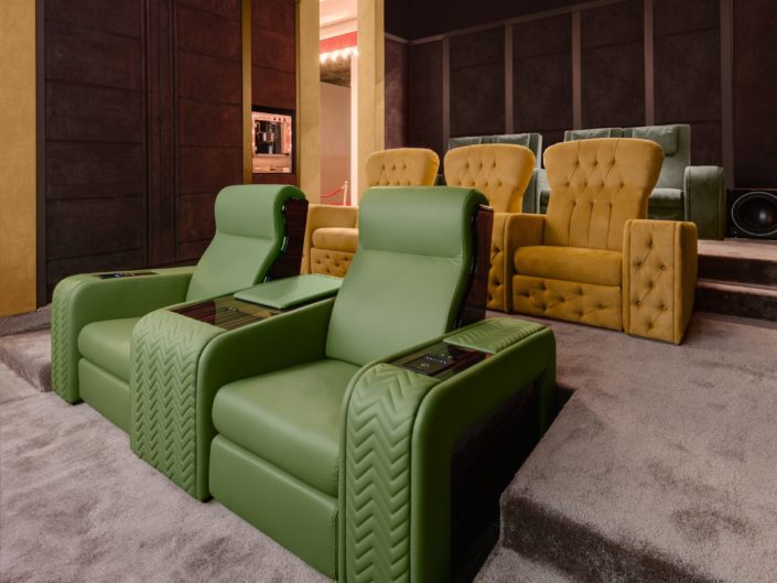Luxury Home Cinema with luxury recliners
