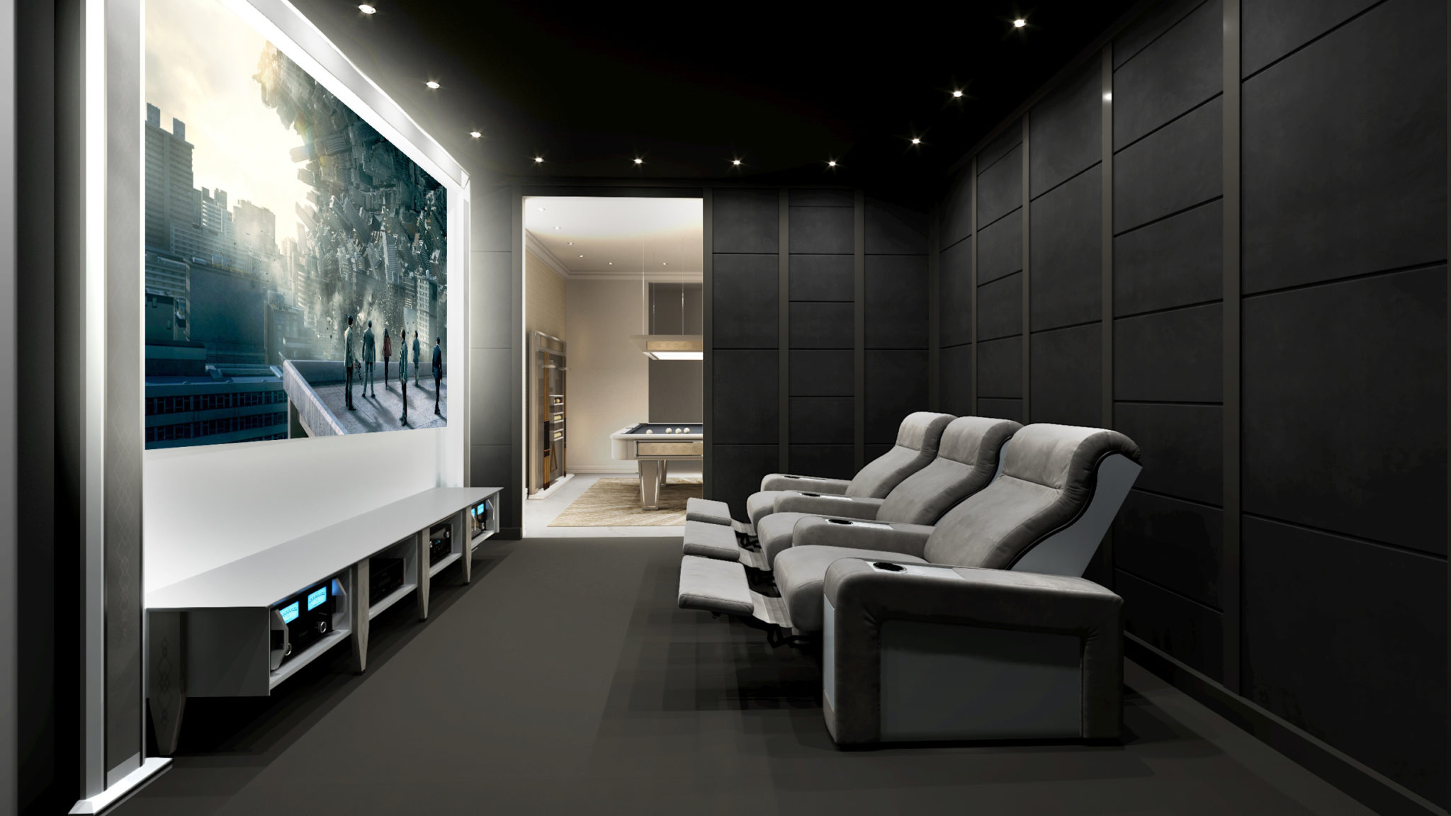 luxury homes theater