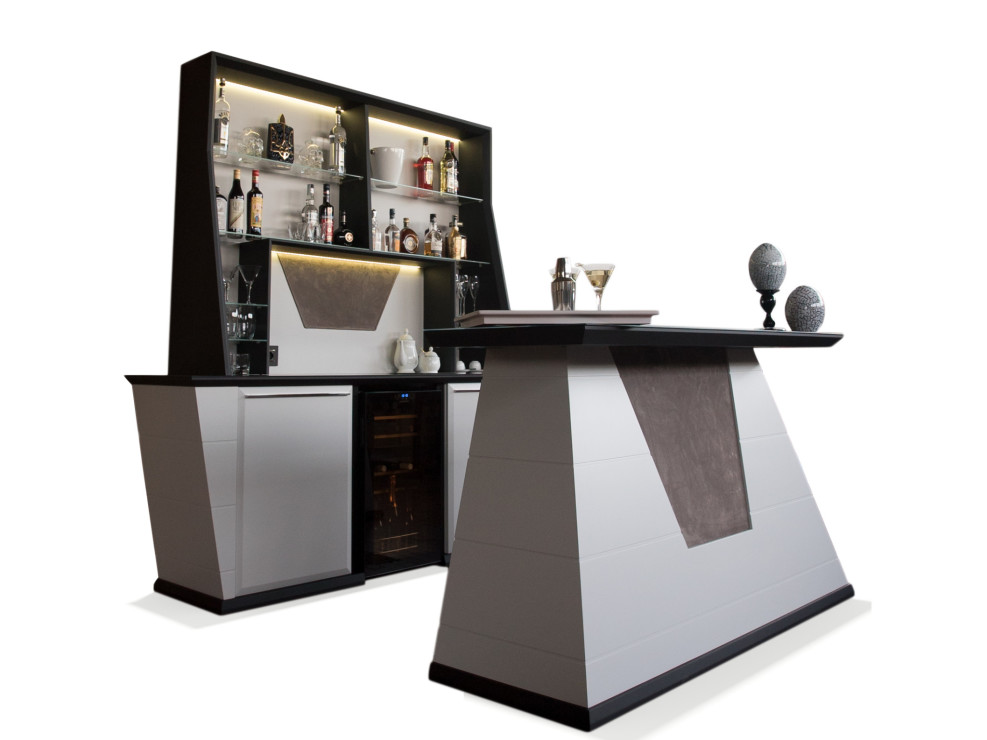 Luxury bar with counter made in italy