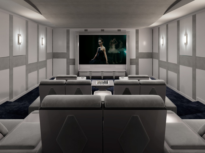 Contemporary style for cinema seating by Vismara
