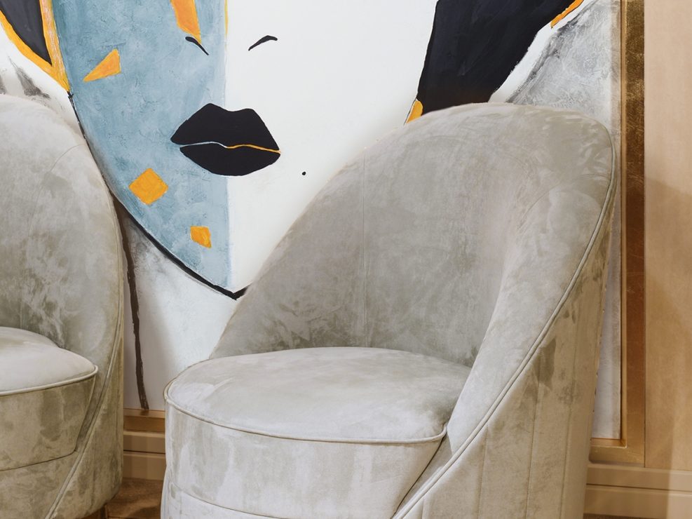 Vismara swivel armchair for sale