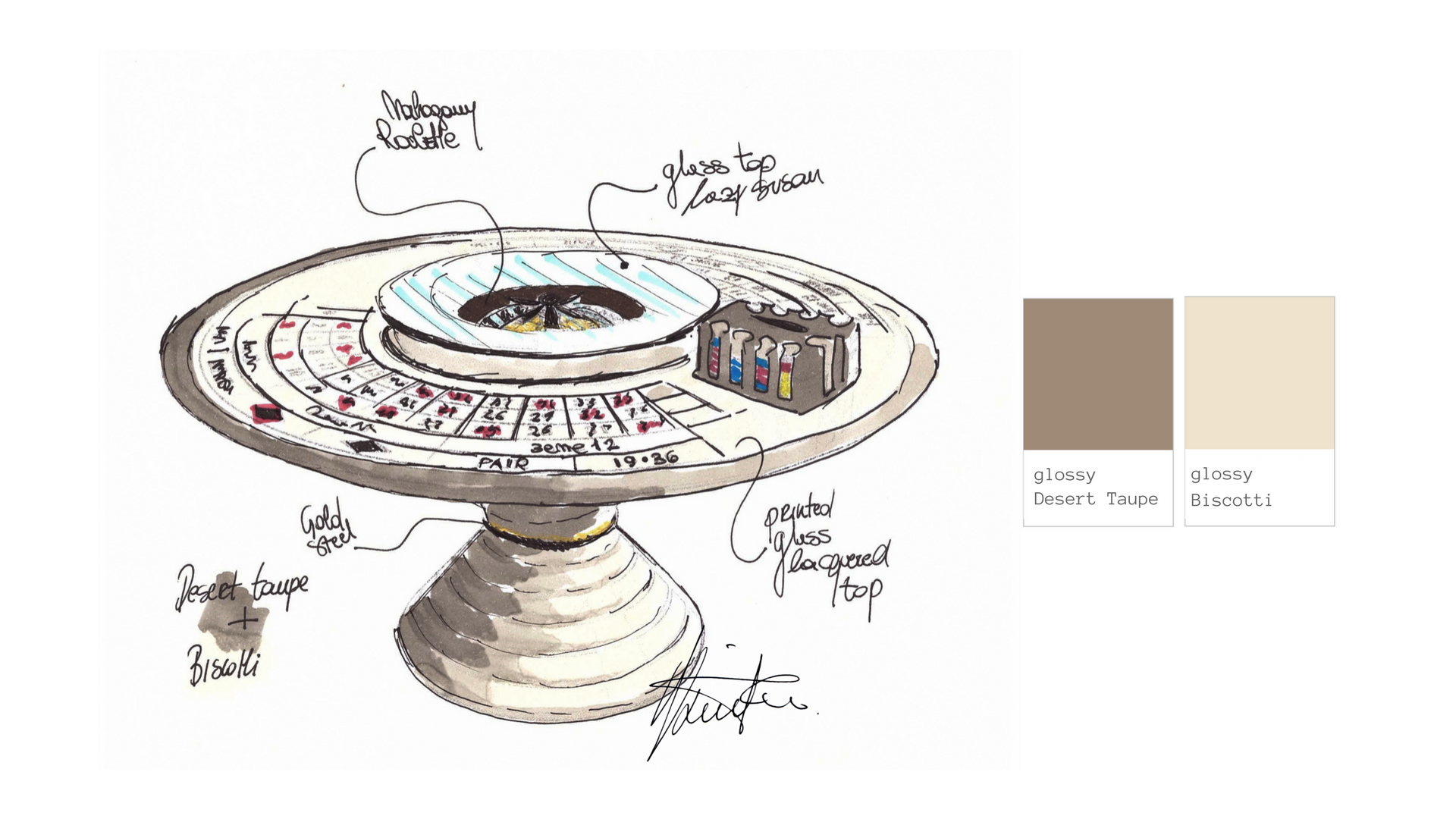 Luxury Roulette Round Table