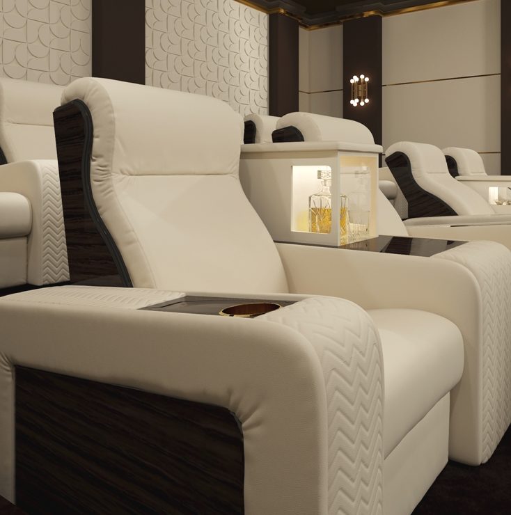 leather luxury italian theater seating