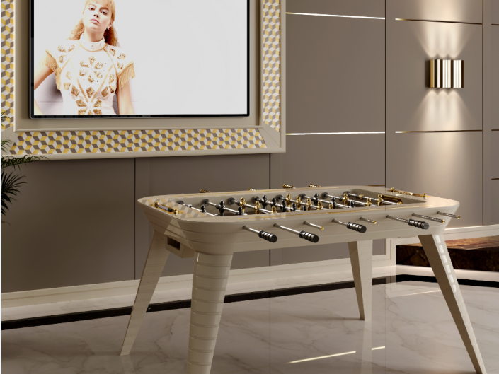 luxury foosball table made in italy