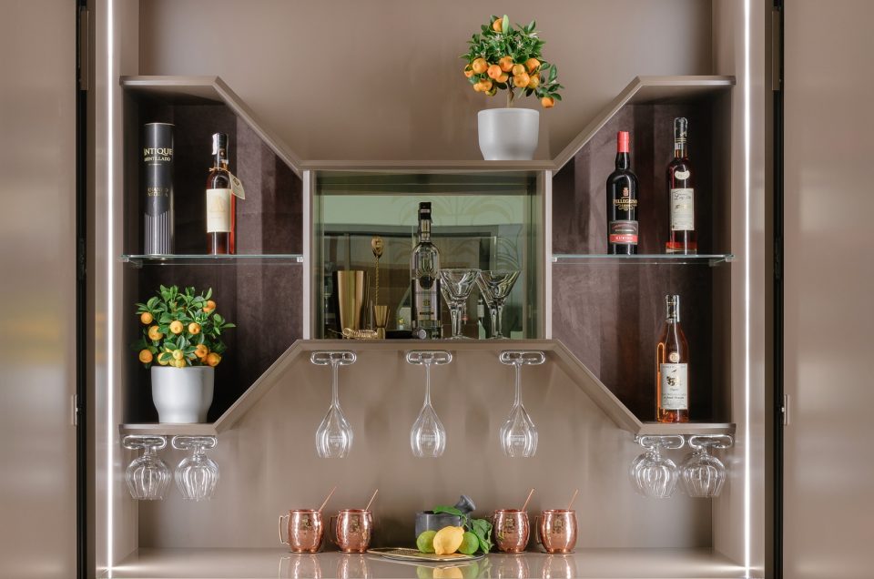 mobile bar per case di lusso