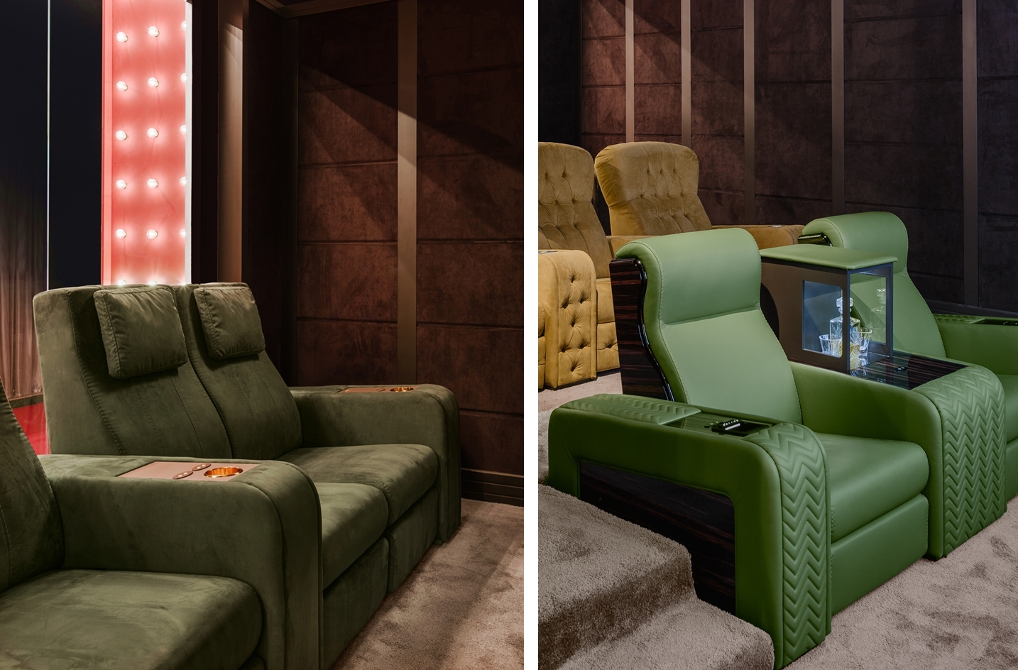Luxury Home Theater Seating produced in Italy