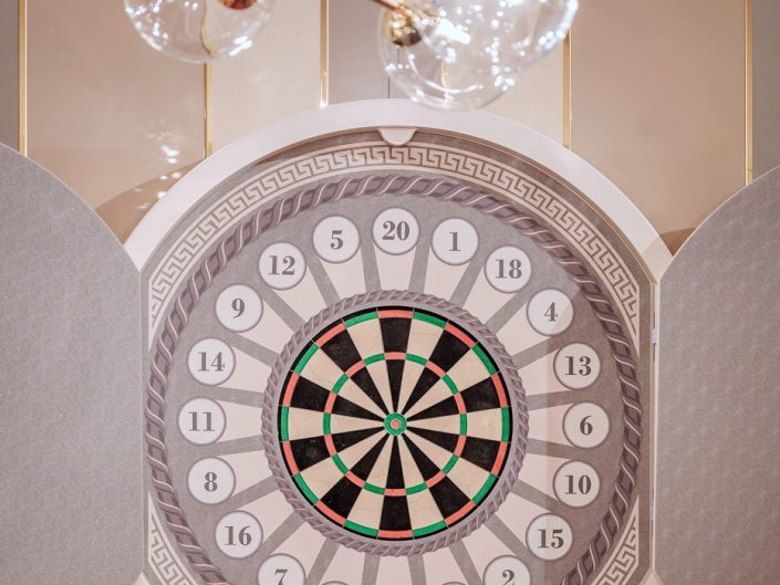 Luxury dartboard made in italy