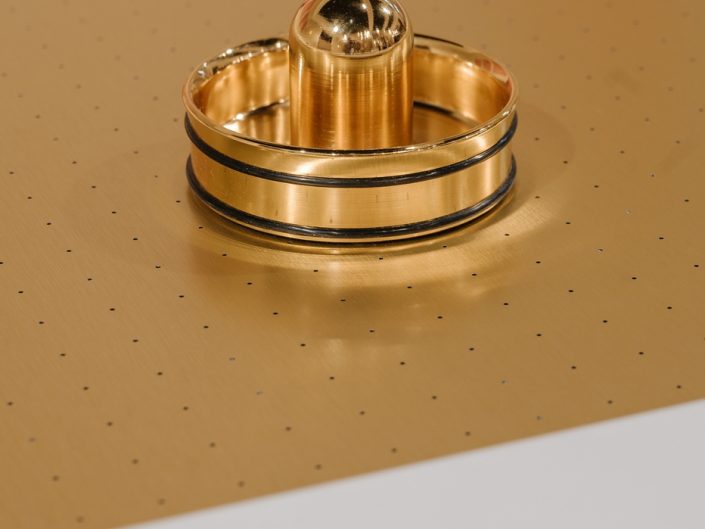 Air Hockey Table in gold