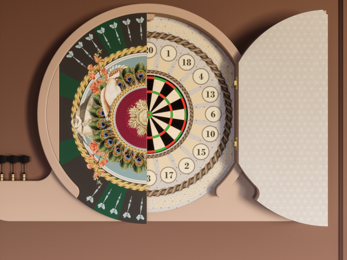 Luxury Darts Cabinet for Darts Game