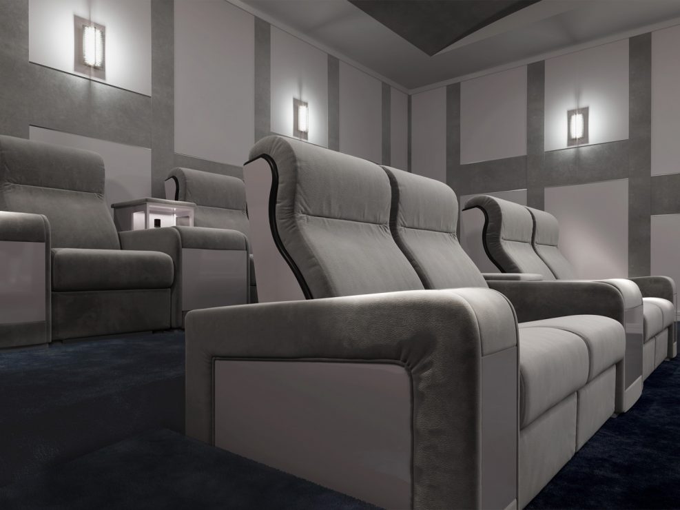 sala cinema di lusso prodotta in Italia