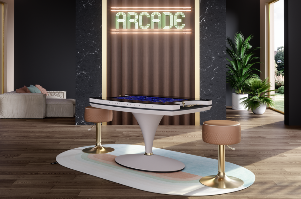 luxury arcade game table by vismara design