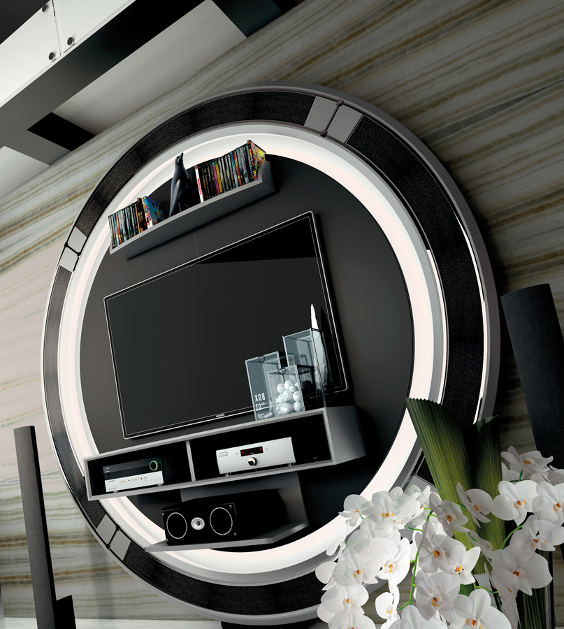 ROUND TV WALL UNIT