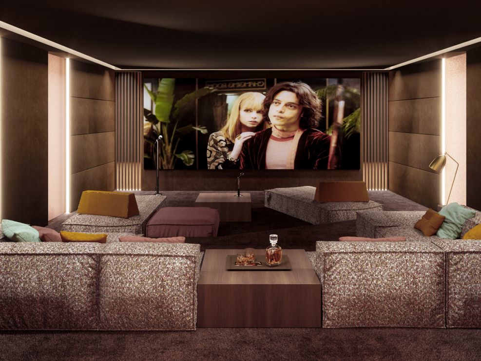 home cinema and karaoke room by vismara design