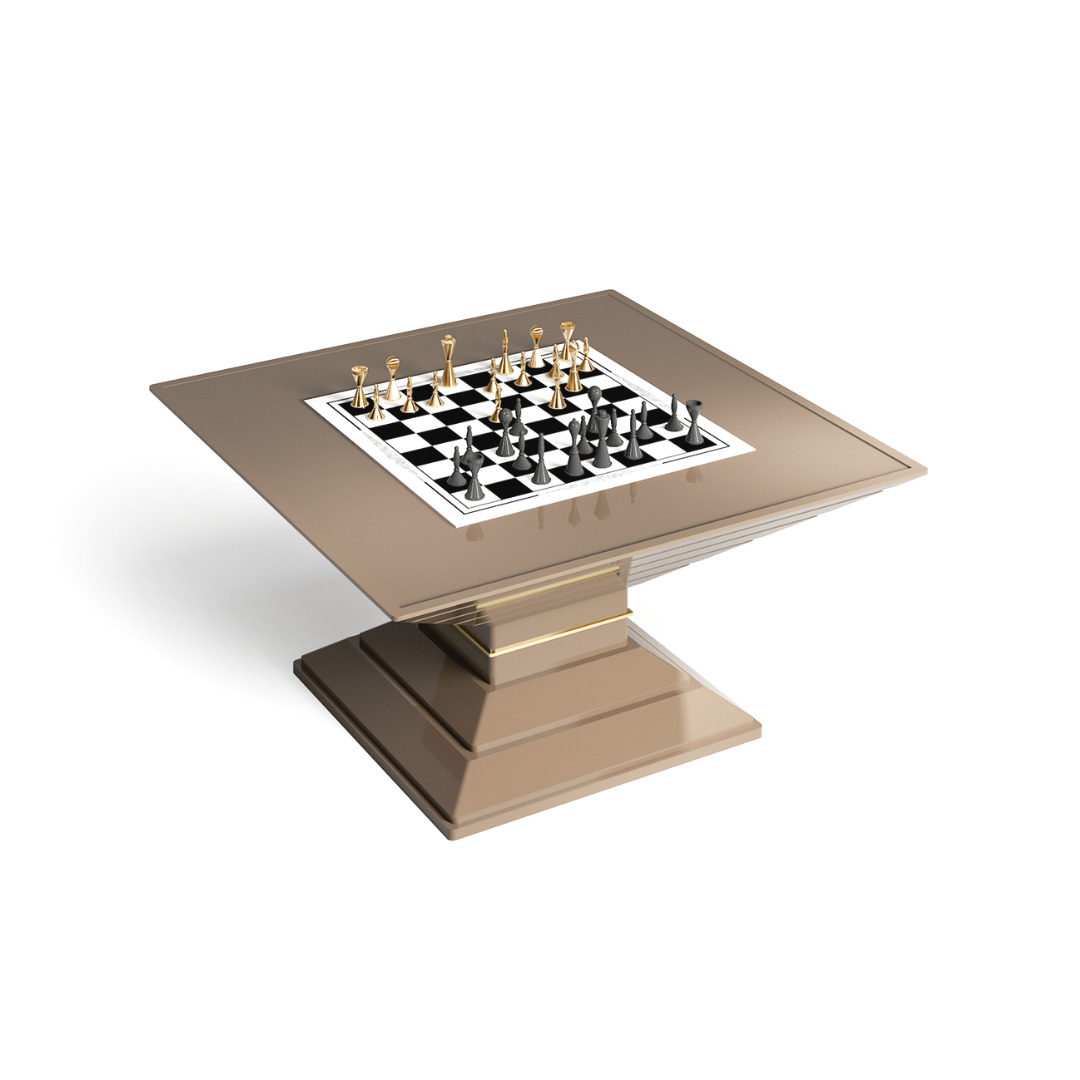 Tavolo da scacchi quadrato Vismara Design