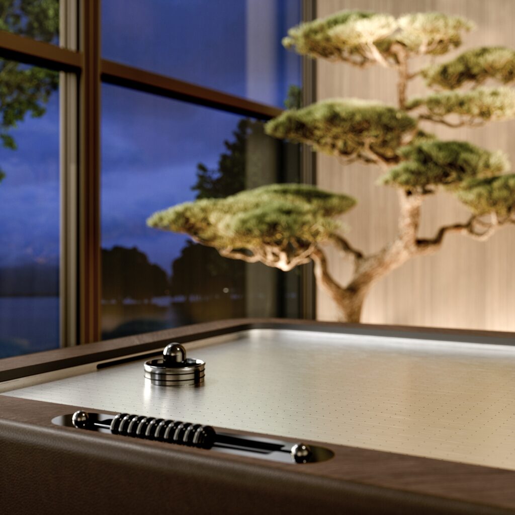 Luxury air hockey table by Vismara Design