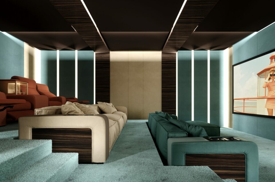 The private cinema room