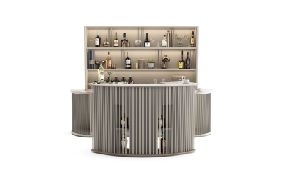 Home bar with counter made in italy