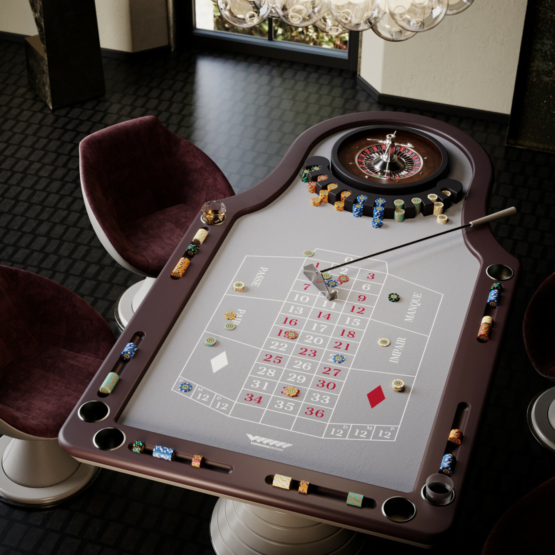 tavolo da roulette di lusso