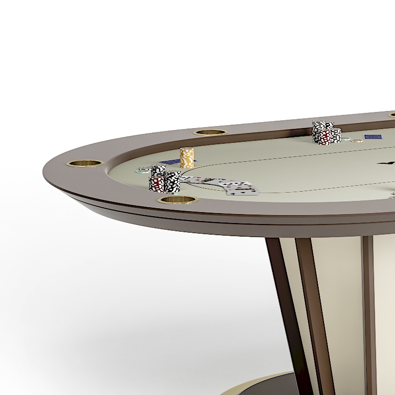 tavolo da poker ovale di lusso