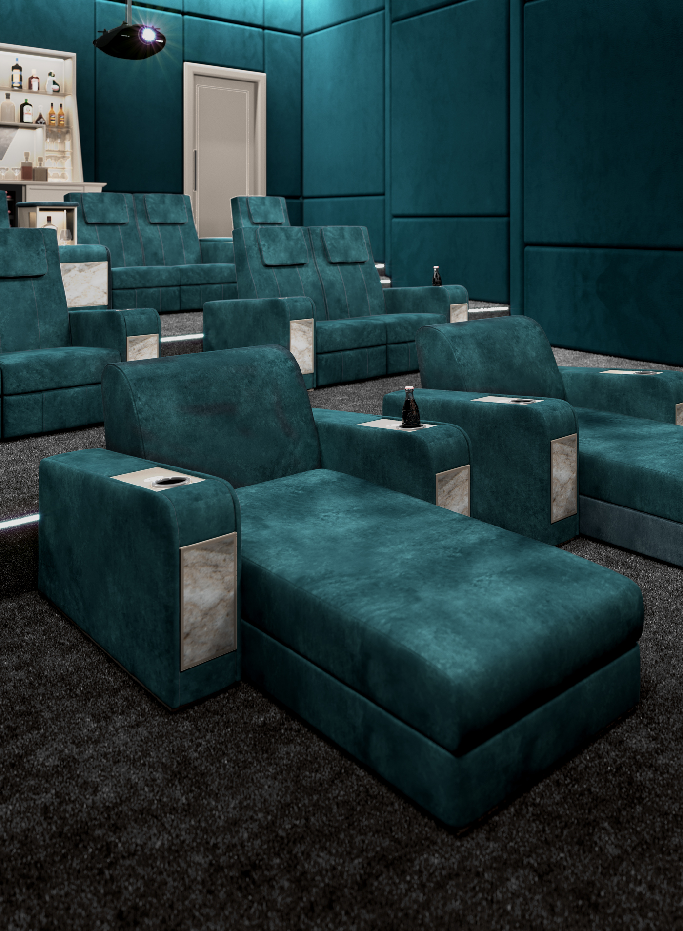 poltrona cinema comfort per sala cinema privata